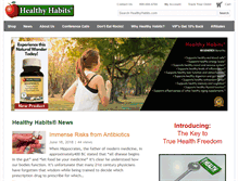 Tablet Screenshot of healthyhabits.com